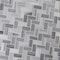Msi Bergamo Herringbone SAMPLE Polished Marble Mesh-Mounted Mosaic Tile ZOR-MD-0432-SAM - alternate 4